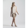 Vestido ebasé falda lentejuela
